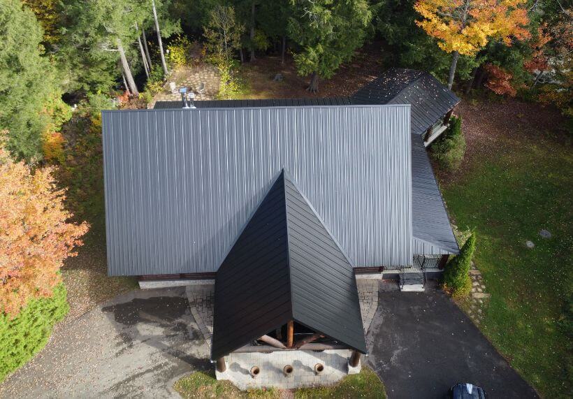 toiture métallique à les Laurentides